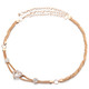 40" Silver Gold Diamante Mesh Waist Chain Belt with Heart Flower for Women Fashion Accessory
